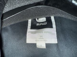 Cazadora de cuero G-Star RAW negra hombre,talla S
