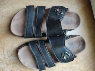 Sandalias chanclas mujer negras