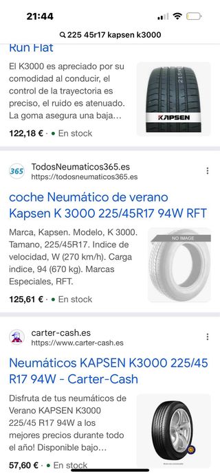 Kapsen K3000 225/45ZR17 94W XL Neumático