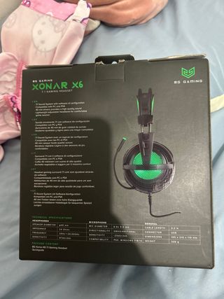 BG Gaming Xonar X6 Audífonos Gaming 7.1