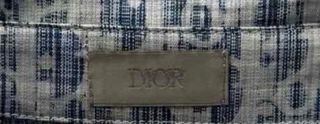 Camisa Dior Oblique Azul y Blanca