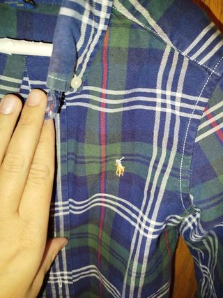 Camisa Ralph Lauren Niño Cuadros Azul/Verde