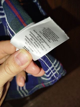 Camisa Ralph Lauren Niño Cuadros Azul/Verde