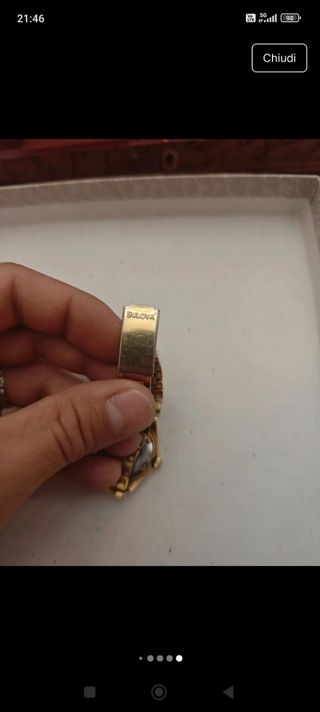 Orologio Bulova Manuale placcato orologio 18 kt