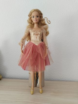 Abito Barbie Ballerina rosa e oro