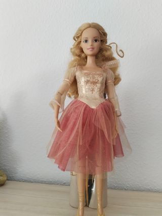 Abito Barbie Ballerina rosa e oro