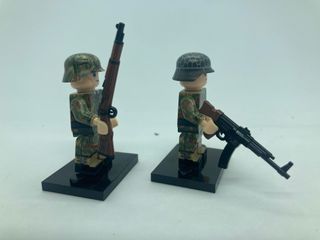Lego compatible 2GM soldados alemanes camuflaje