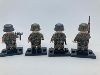 Lego compatible 2GM soldados alemanes camuflaje