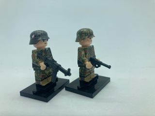 Lego compatible 2GM soldados alemanes camuflaje