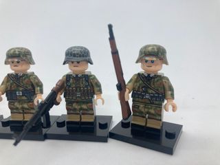 Lego compatible 2GM soldados alemanes camuflaje