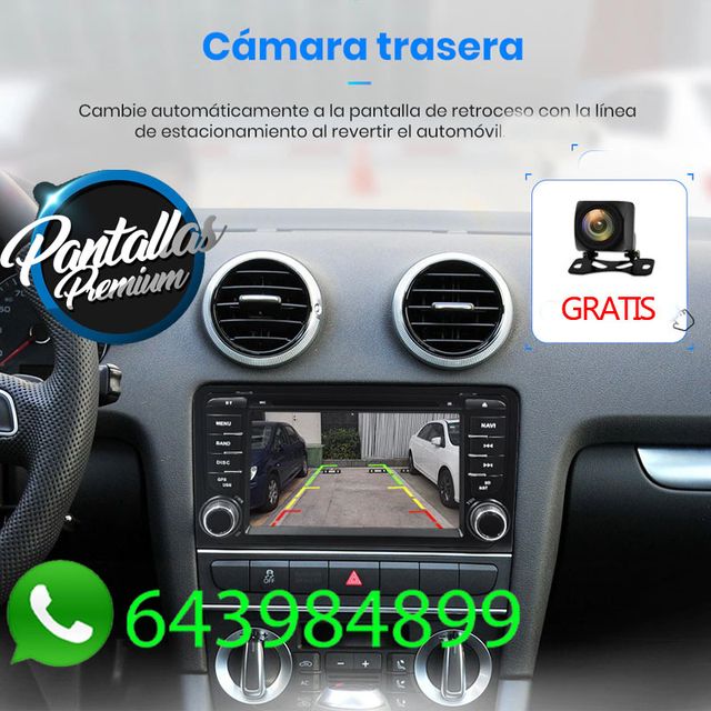 Radio Pantalla CARPLAY GPS botones para Audi A3
