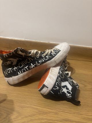 Converse Hombre Negro con Naranja
