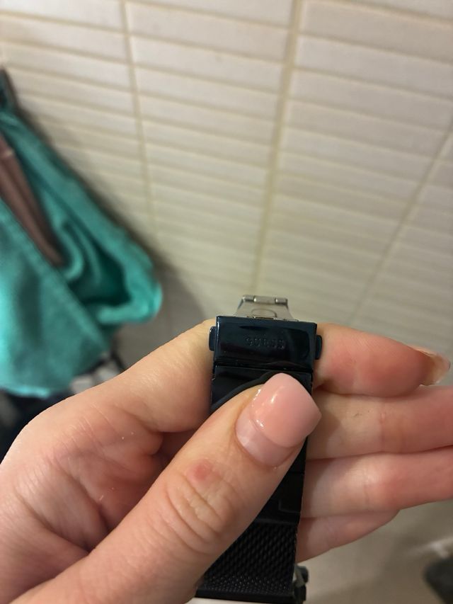 Reloj Guess Rectangular Azul Marino