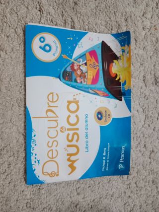 Libro Descubre la Música 6 Primaria + CD