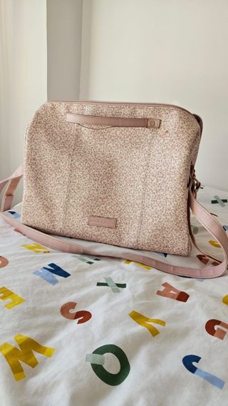 Bolso Pasito a Pasito floral rosa