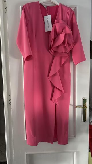 Vestido ICAR & CANDELA rosa fiesta midi