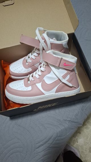Zapatillas Nike Air Force 1 Mid Rosa Blancas
