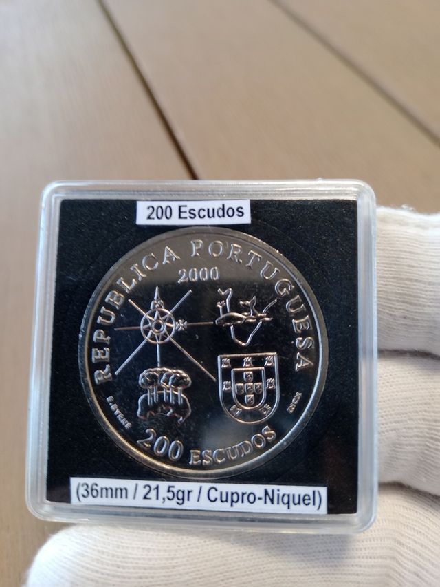 Moneda 200 Escudos Portugal 2000 Tierra Labrador
