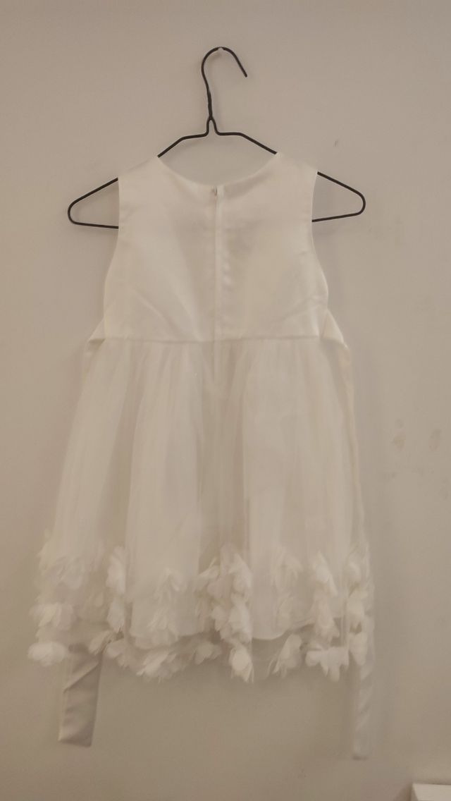 Vestido de fiesta/comunión niña blanco 6-7 años
