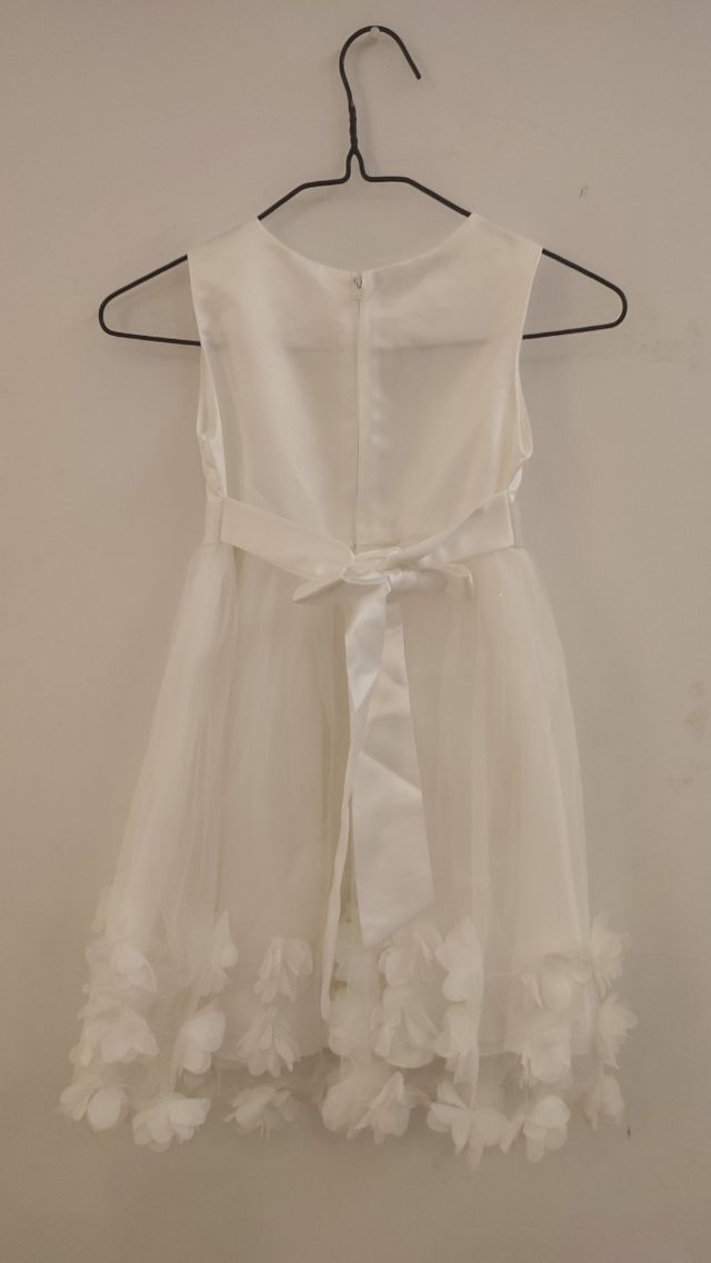 Vestido de fiesta/comunión niña blanco 6-7 años