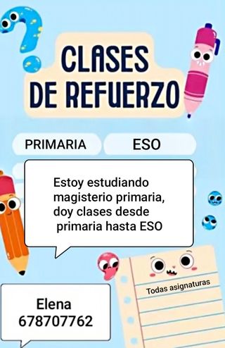 CLASES DE REPASO DE PRIMARIA Y ESO