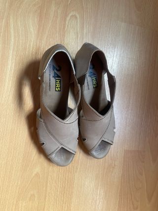 Sandalias 24h Mujer Talla 39 Beige/Oro