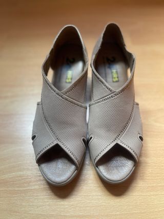 Sandalias 24h Mujer Talla 39 Beige/Oro