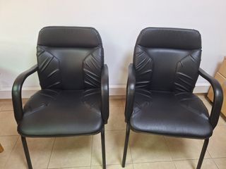3 sillones de oficina negros
