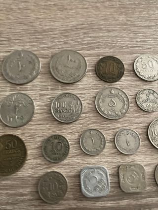 Lote monedas extranjeras variadas