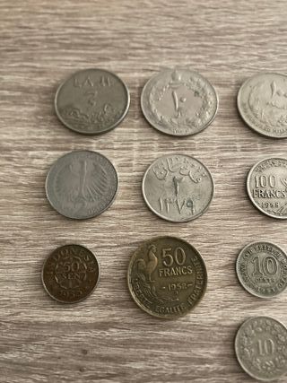 Lote monedas extranjeras variadas