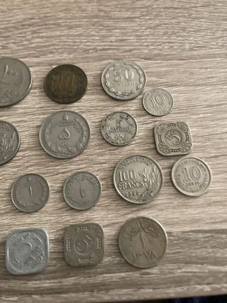 Lote monedas extranjeras variadas