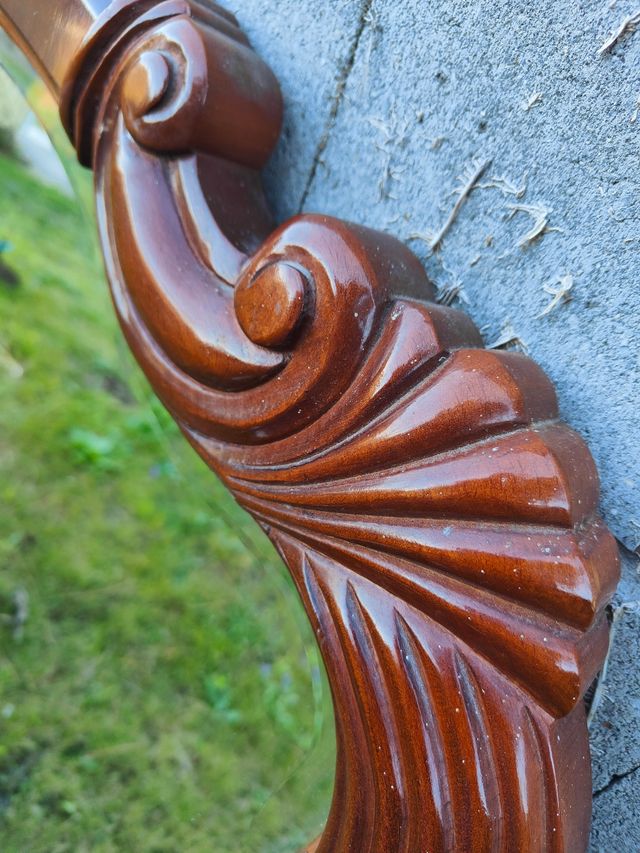 Espejo madera maciza clásico, cuadrado