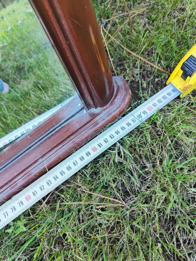 Espejo madera maciza clásico, cuadrado