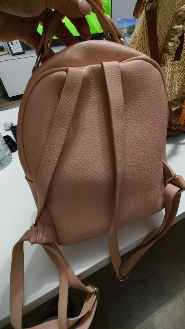 Mochila Pull&Bear rosa palo