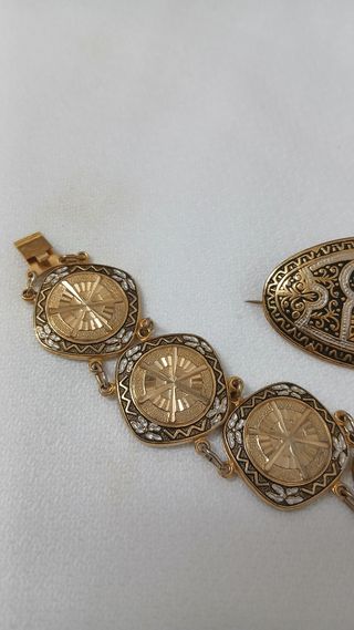 Lote Joyas Damasquinadas Vintage