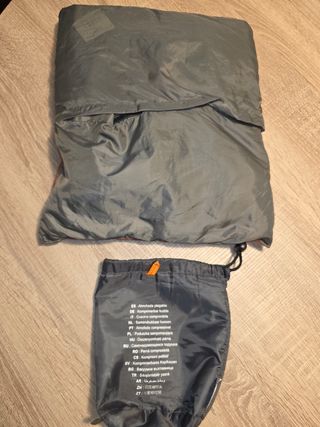 Almohada Quechua Plegable Naranja y Gris