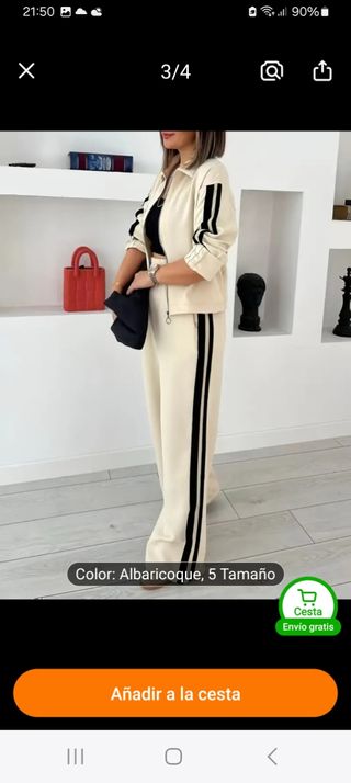Traje casual beige
