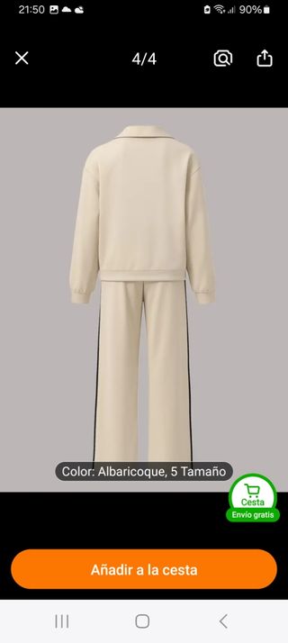 Traje casual beige
