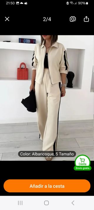 Traje casual beige