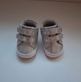Scarpine neonata Chicco argento