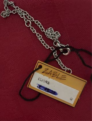 Collana Zable con cuore e lettere LOVE