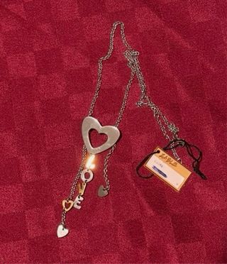 Collana Zable con cuore e lettere LOVE