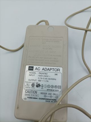 Cargador Toshiba PA2478U 18V Original Vintage