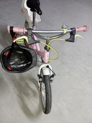Bici niña rosa 6-8 años + casco