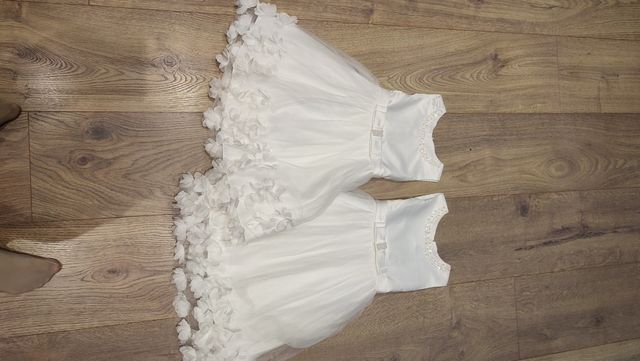 Lote 2 vestidos comunión/boda 6-7 y 8-9 años