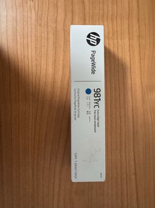 Cartucho Tinta HP PageWide 981YC Cian Nuevo