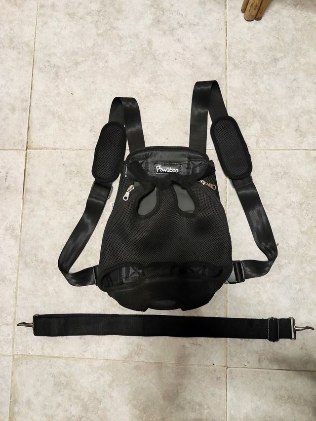 Mochila transportín perro Pawaboo Negra