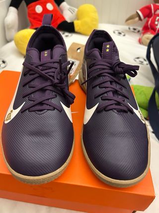 Zapatillas Fútbol Sala Niño Mbappé Nike Morado