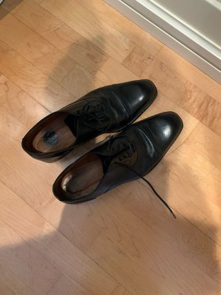 Zapatos de traje Massimo Dutti hombre negros