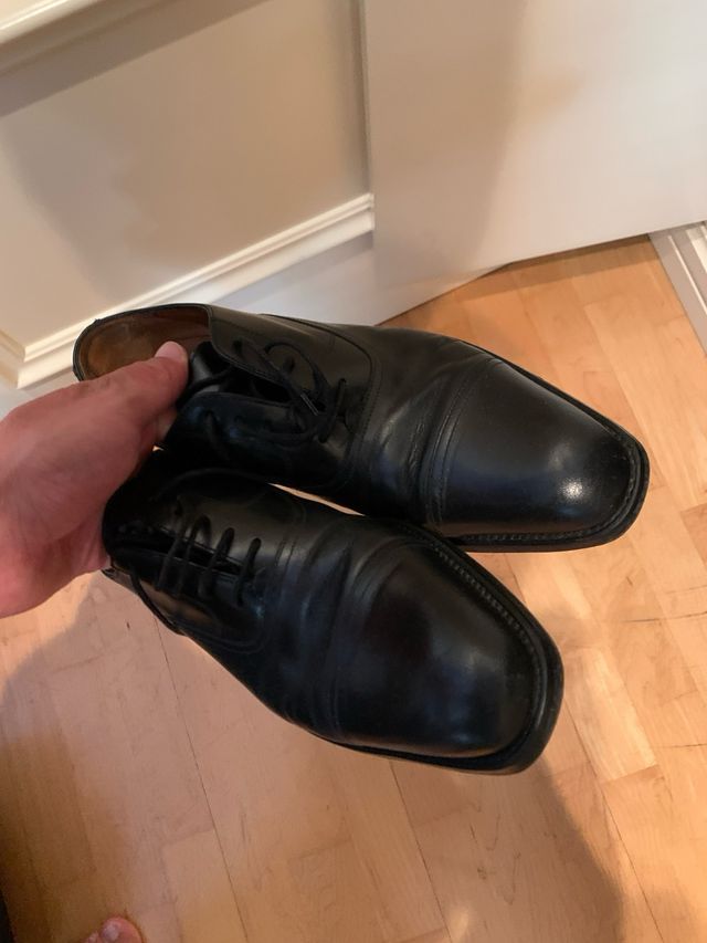 Zapatos de traje Massimo Dutti hombre negros